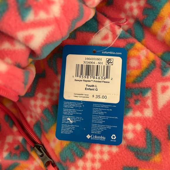 Columbia Youth Girls Benton Spring II Printed Fleece - Picture 6 of 7